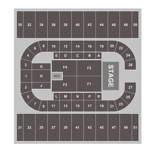 Plano de asientos de First Interstate Arena