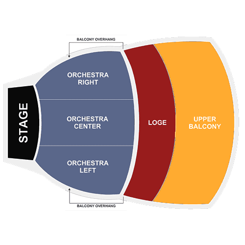 Academy of Music Theatre - MA seating plan