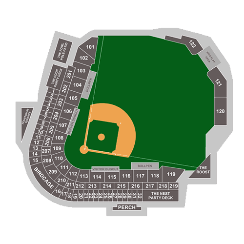 Fifth Third Field - Toledo seating plan