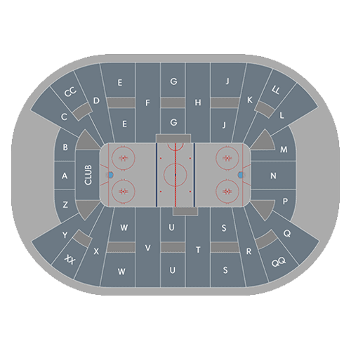 Mullins Center seating plan