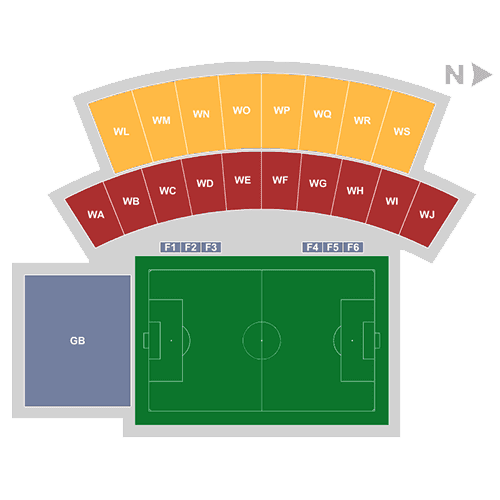 Goodman Stadium seating plan