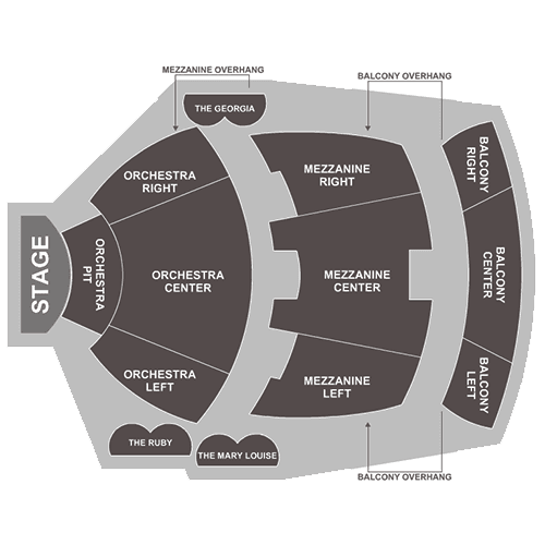 Sharon L Morse Performing Arts Center seating plan