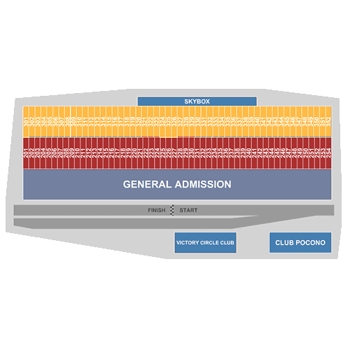 Pocono Raceway seating plan