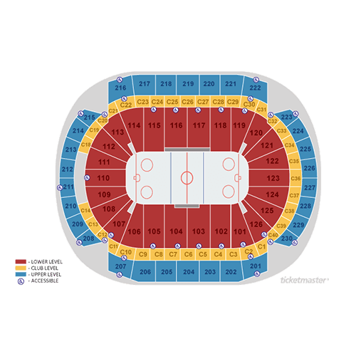 Grand Casino Arena seating plan