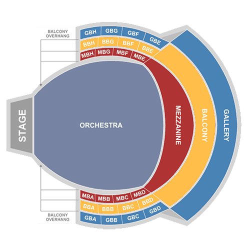 David A. Straz Center - Carol Morsani Hall seating plan