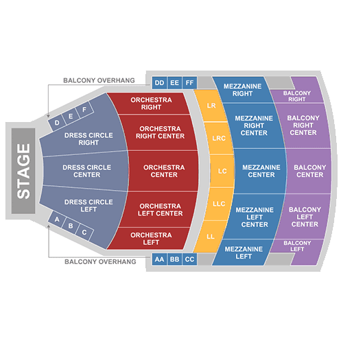 Keybank State Theatre-Playhouse Square Center seating plan