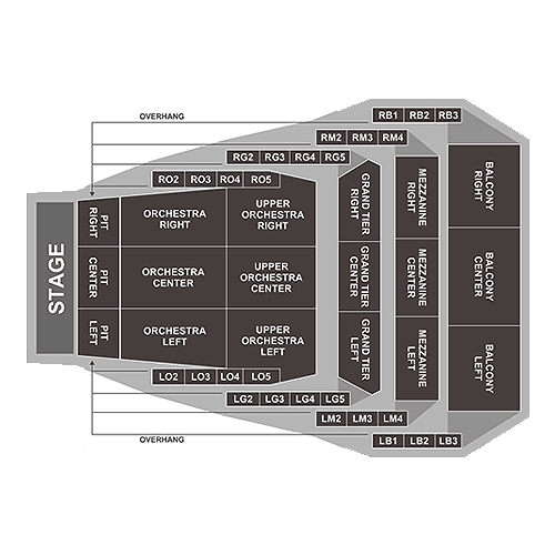 Civic Center Music Hall seating plan