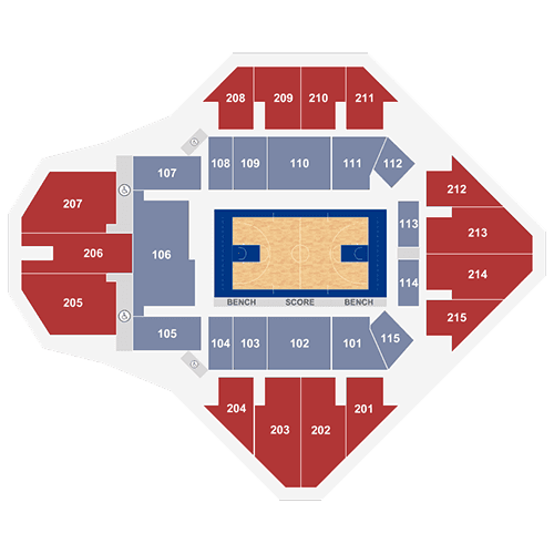Finneran Pavilion seating plan
