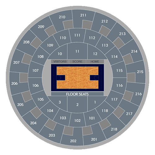 Ed and Rae Schollmaier Arena seating plan