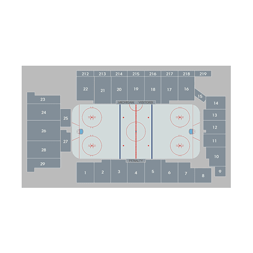 Yost Arena seating plan