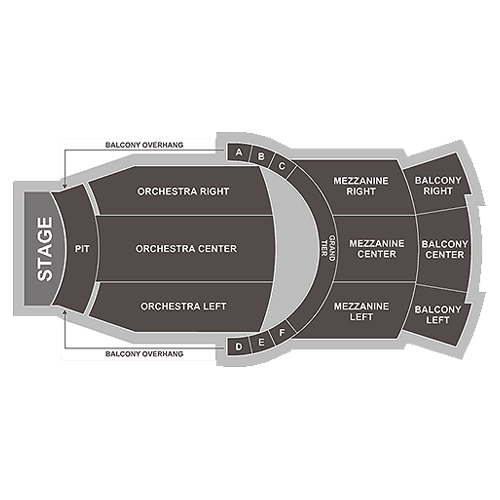 Plano de asientos de Janet Quinney Lawson Capitol Theatre