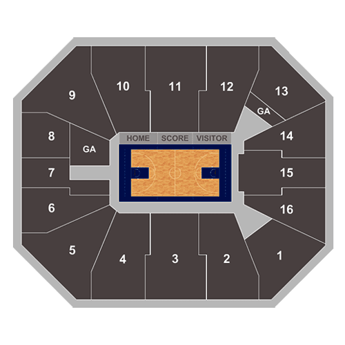 Plano de asientos de Holmes Center