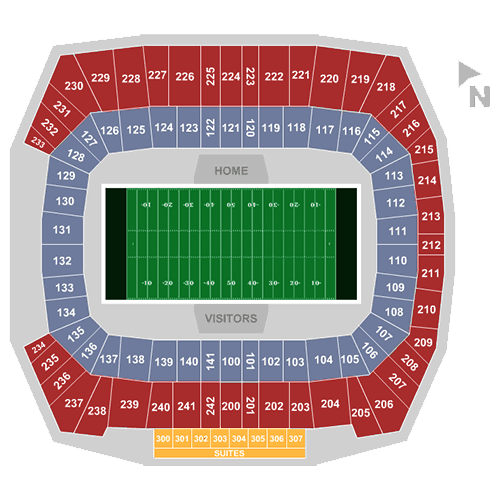 Rentschler Field seating plan