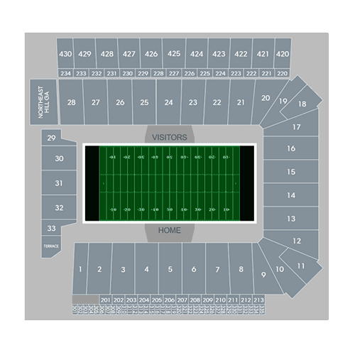 Bill Snyder Family Football Stadium seating plan