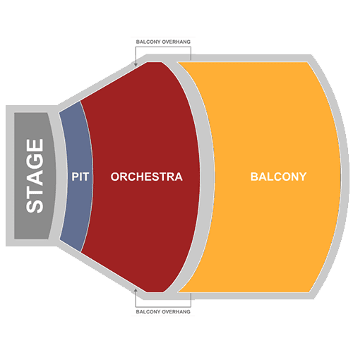 Lied Center for Performing Arts seating plan