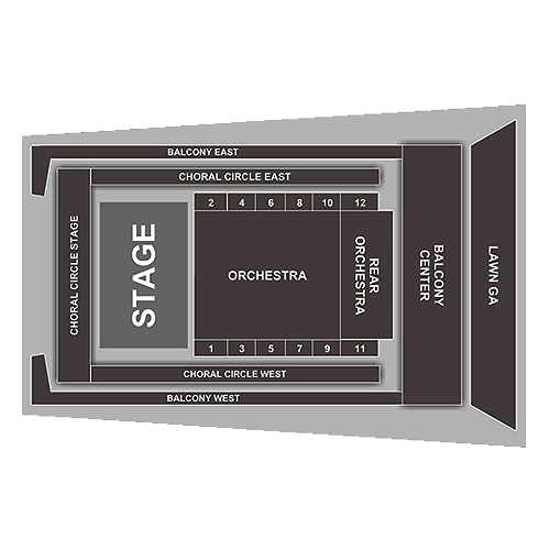 Weill Hall at Sonoma State University seating plan