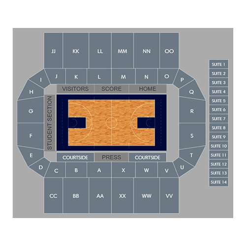 Conte Forum seating plan