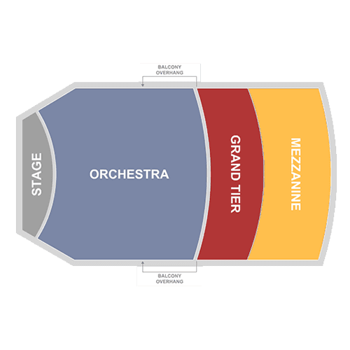 California Theatre seating plan