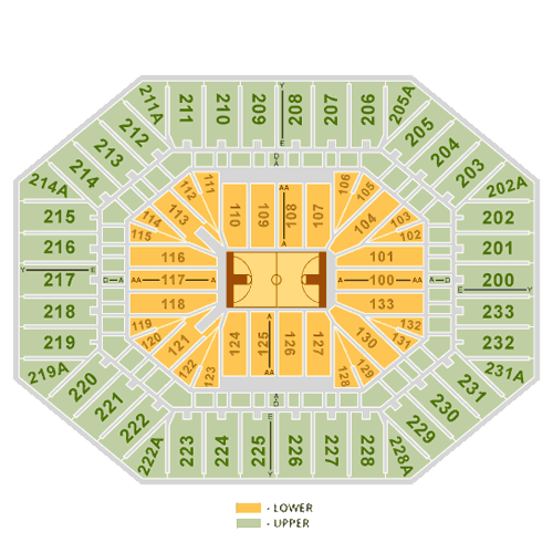 Dean E Smith Center seating plan