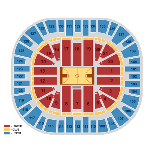 Delta Center seating plan