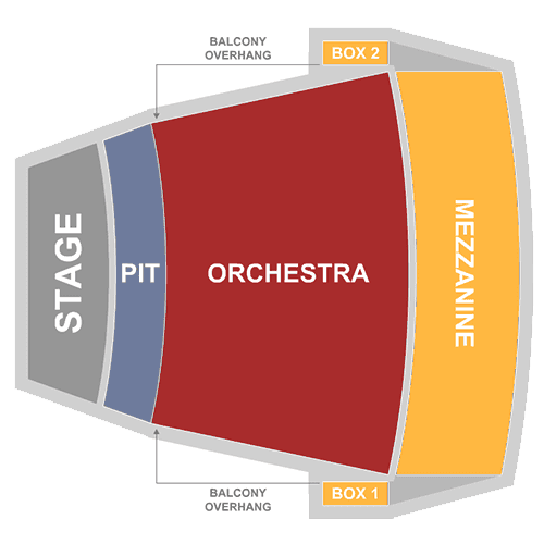 Bushnell/ Belding Theater seating plan