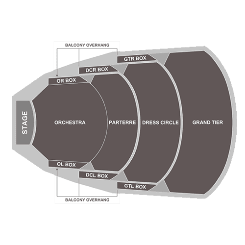 Blanche M. Touhill Performing Arts Center seating plan
