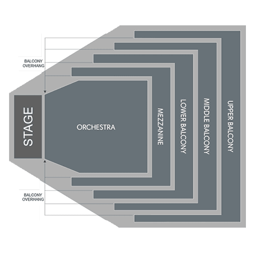 Plano de asientos de The Whiting Auditorium