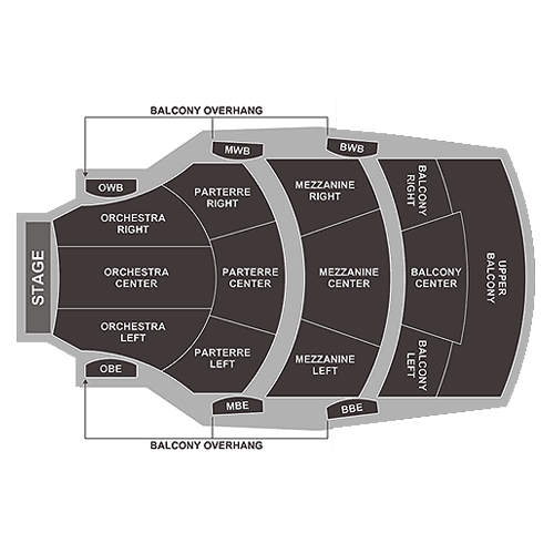 Long Center for the Performing Arts seating plan