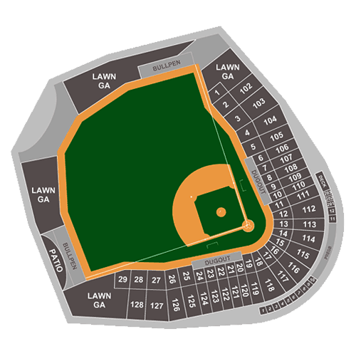 Camelback Ranch - Glendale seating plan
