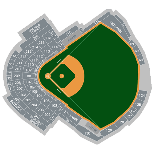 Lee Health Sports Complex seating plan