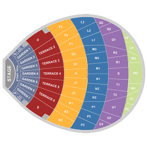 Hollywood Bowl seating plan
