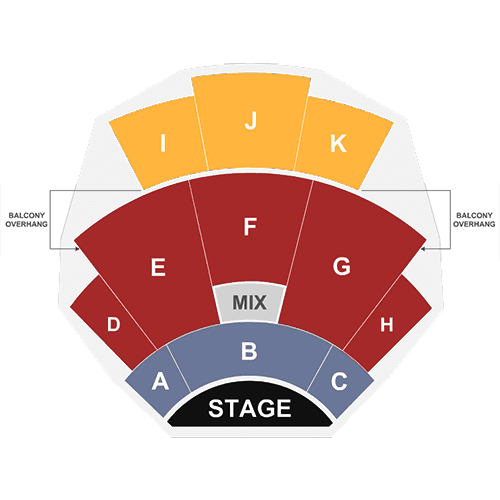 Carolina Opry Theater seating plan