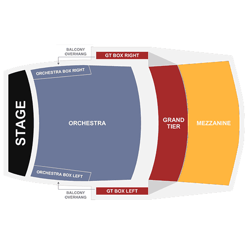 Knight Theater seating plan