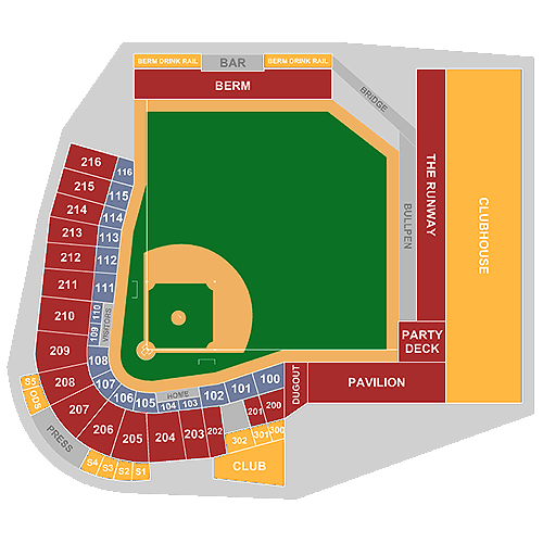 Publix Field at Joker Marchant Stadium seating plan