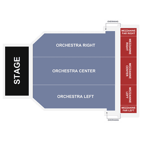 Arlington Theatre seating plan