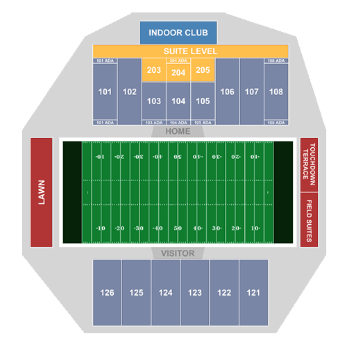 Hancock Stadium seating plan