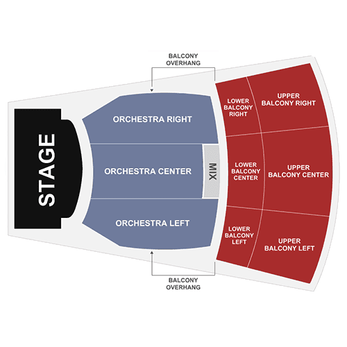 The United Theater on Broadway seating plan