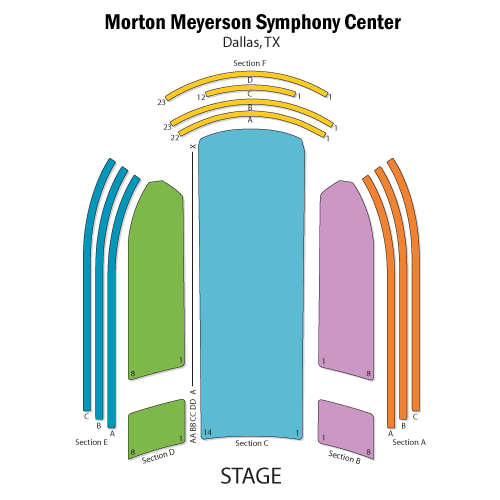 Morton Meyerson Symphony Center seating plan