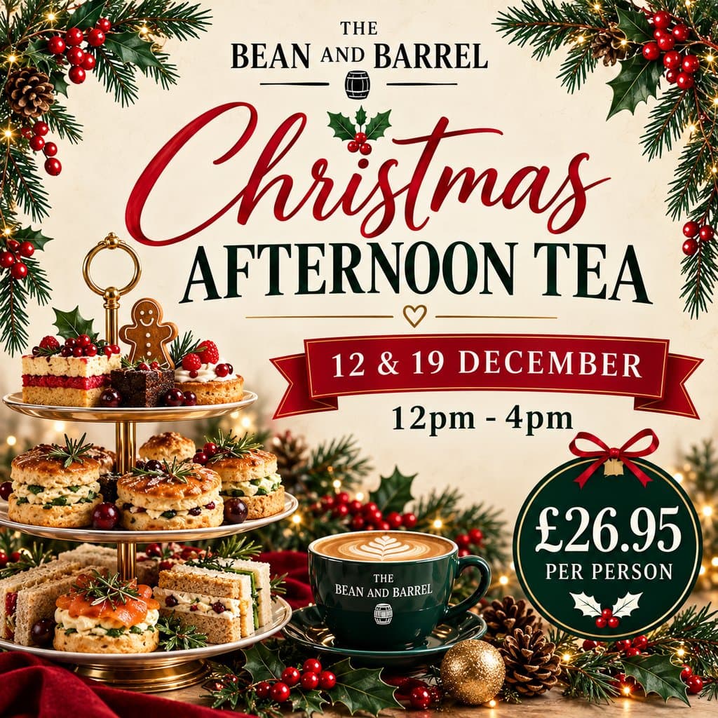 Christmas Afternoon Tea at The Bean and Barrel