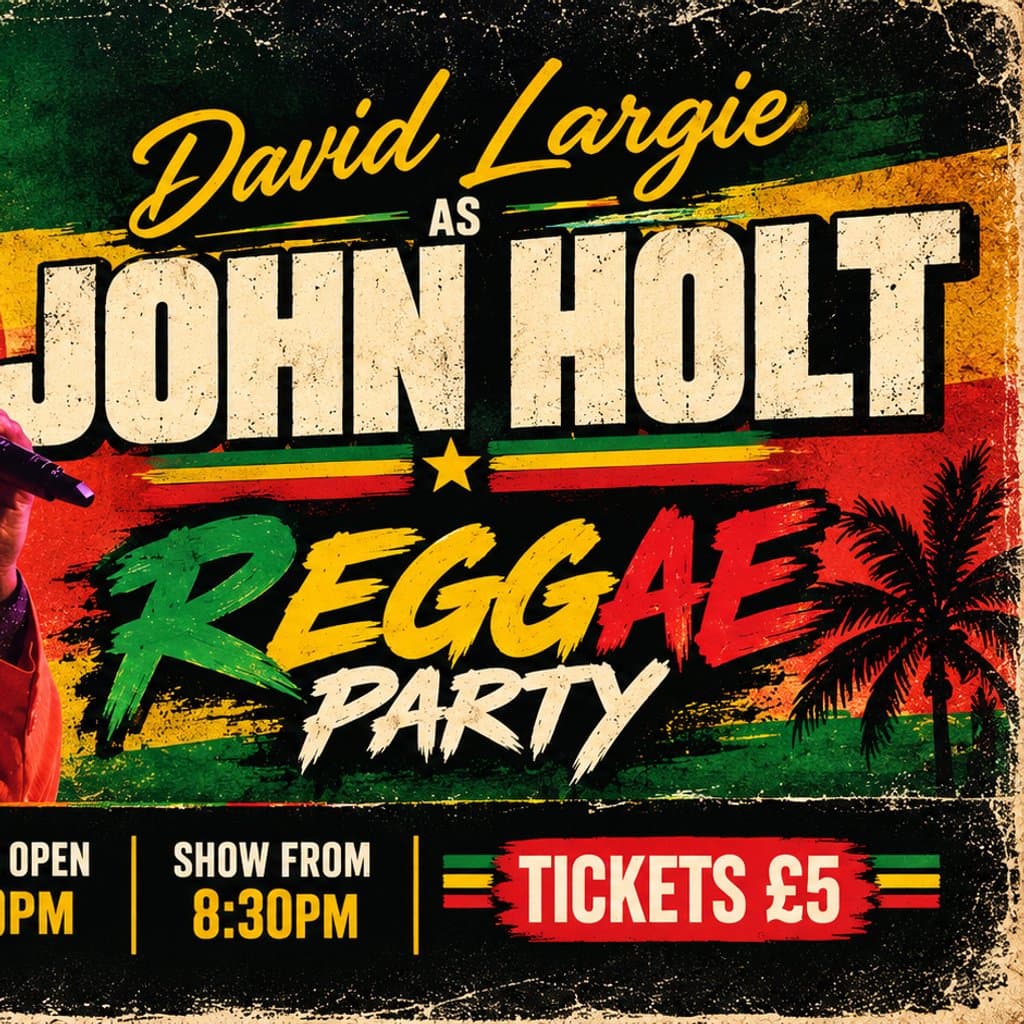 David Largie as John Holt plus Reggae DJ