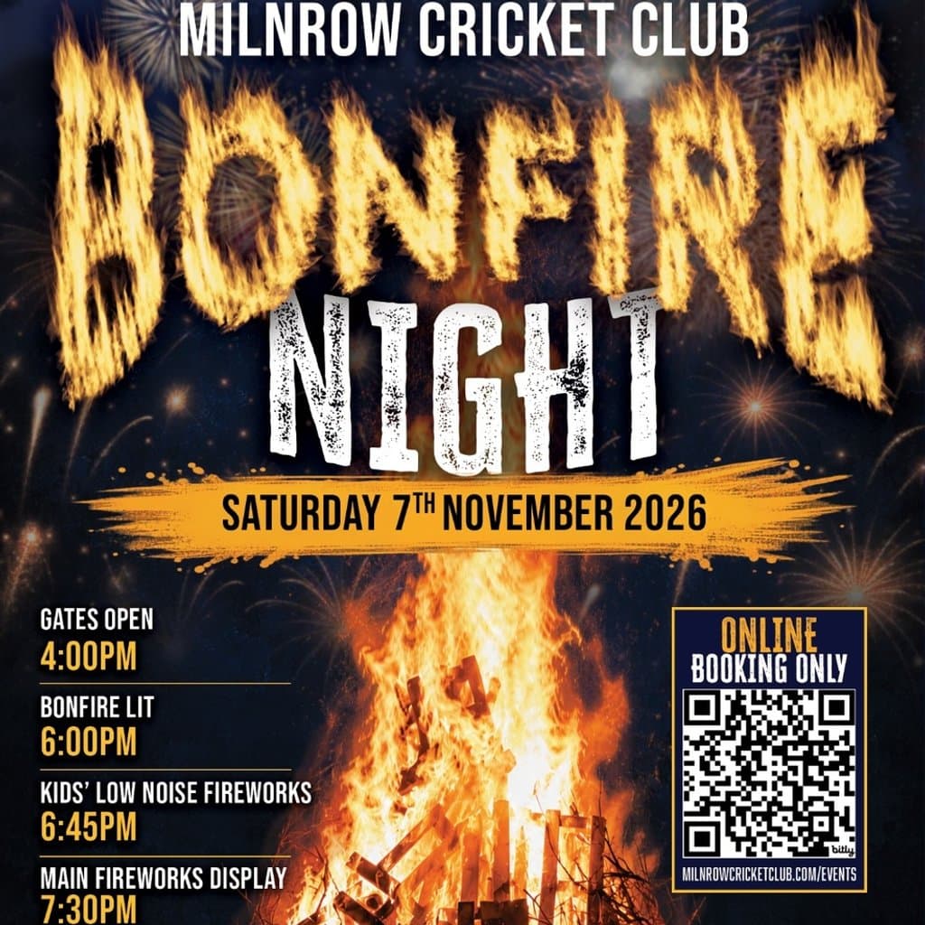 Milnrow Cricket Club Bonfire and Fire Work Display