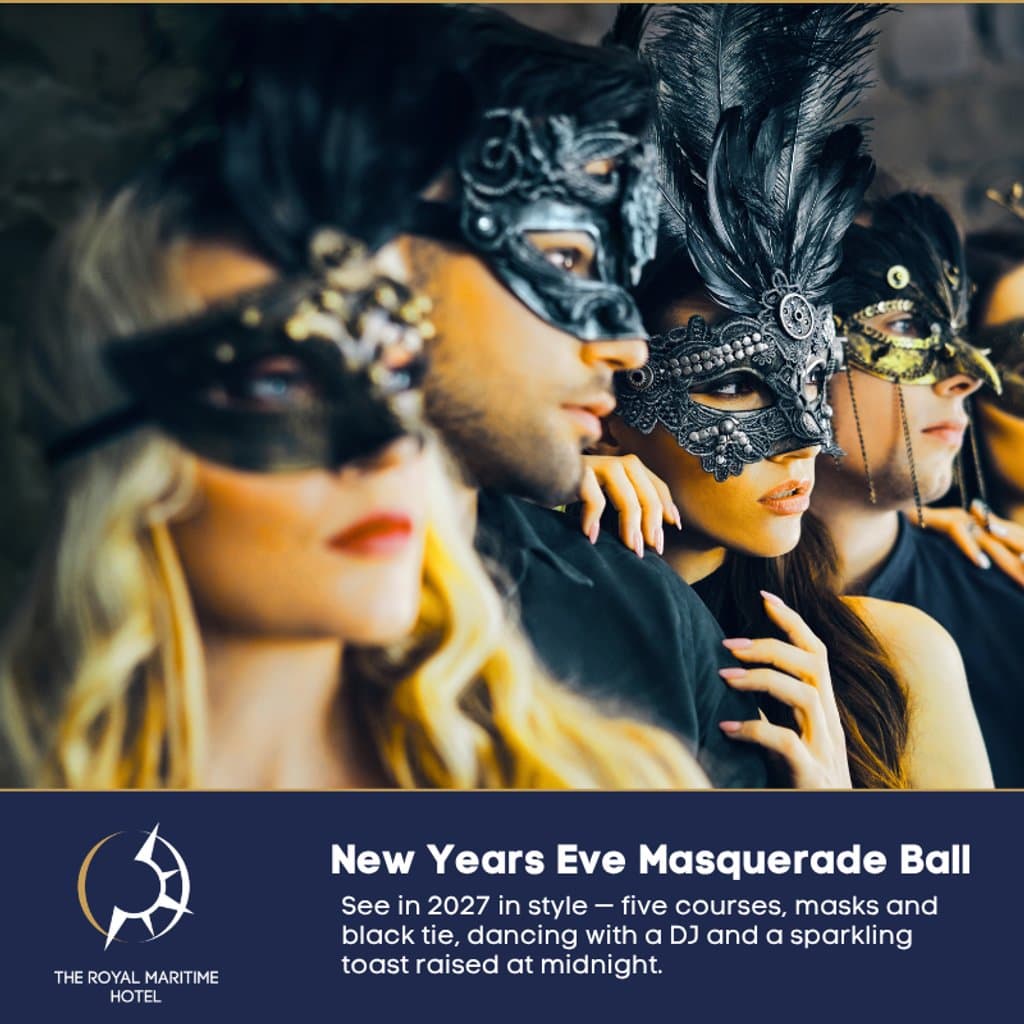 New Year's Eve Masquerade Ball 2026 at the Royal Maritime Hotel