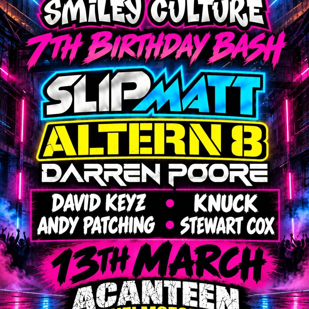 Smiley Culture: 7th Birthday Bash