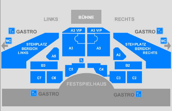 Barockgarten am Festpielhaus seating plan