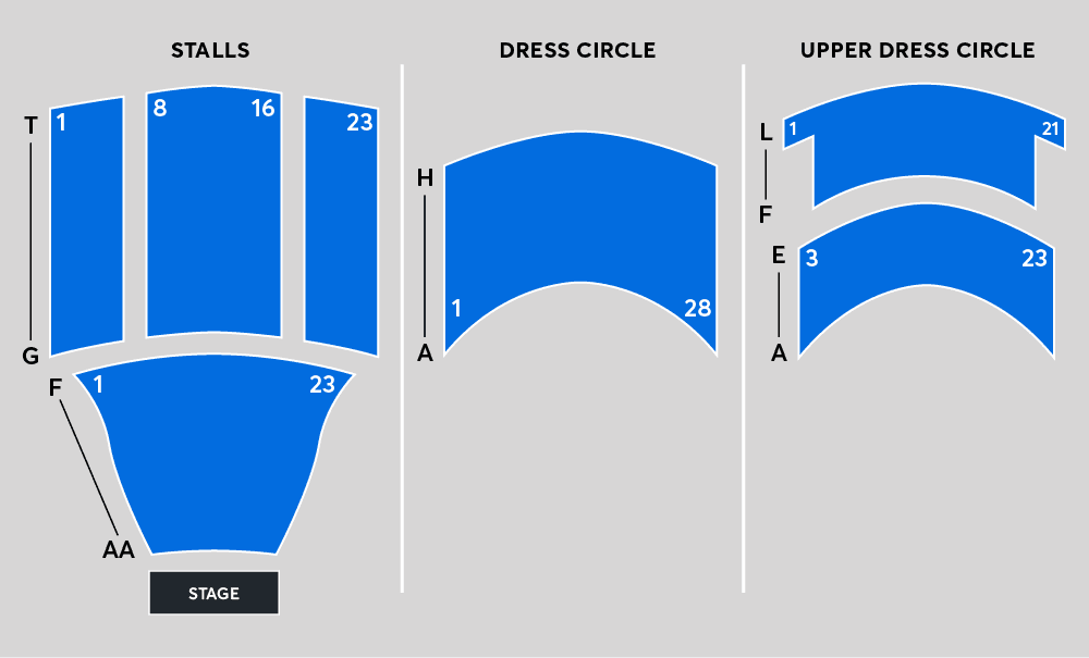 Athenaeum Theatre One seating plan