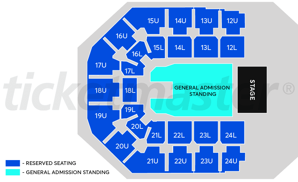 Spark Arena seating plan