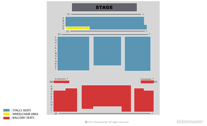 Shanklin Theatre seating plan