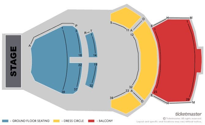 Cork Opera House seating plan