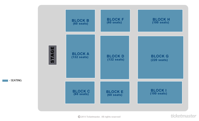 Westlands Entertainment Venue seating plan