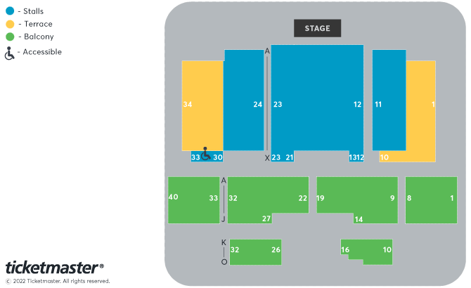 De La Warr Pavilion seating plan
